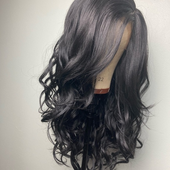 Black Wig Long Black Wigs Lace Wig - Picture 7 of 10